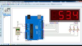 Interfacing Arduino with LM35 sensor and 7segment display [upl. by Enaxor]