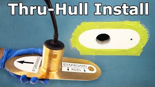 How to Install a Fish Finder Thru Hull Transducer FULL InDepth DIY [upl. by Civ]