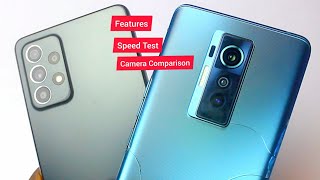 Samsung Galaxy A52 vs Tecno Phantom X Speed Test Camera Comparison amp Features [upl. by Amikehs]