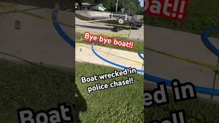 Boat flipped over during police chase  boat fail floridaman [upl. by Relyhcs673]