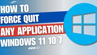 How to force quit application in Windows 10 11 7 [upl. by Faunie]