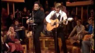 Glen Campbell amp Johnny Cash  Folsom Prison Blues Live Goodtime Hour [upl. by Shorter]