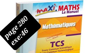 maxi maths tcs page 280 exercice 46 [upl. by Nefets]