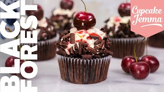 Black Forest Cupcake Recipe  Cupcake Jemma Channel [upl. by Erodavlas]