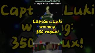 20th December Advent Calendar Winners ukrp erlc shorts christmas adventcalendar roblox [upl. by Press]