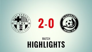 FC West Armenia  FC Alashkert 20 [upl. by Ecarret]