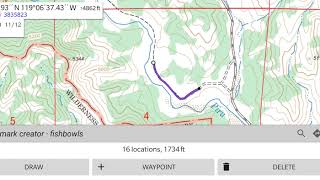 Drawing a path in Alpine quest off road explorer [upl. by Griffie]