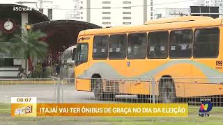 Itajaí oferece transporte gratuito no dia da eleição [upl. by Nomahs885]