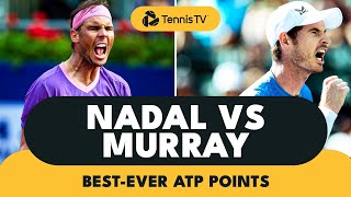 Rafael Nadal vs Andy Murray BestEver ATP Points [upl. by Ysteb]