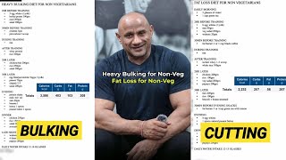 Bulking amp Cutting Diet plan for non vegetarians  Mukesh Gahlot youtubevideo [upl. by Adnohsar]