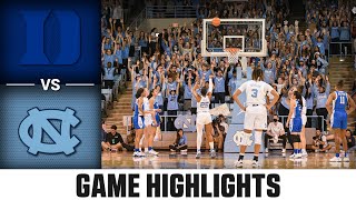 Duke vs North Carolina Womens Basketball Highlights 202223 [upl. by Euphemie]