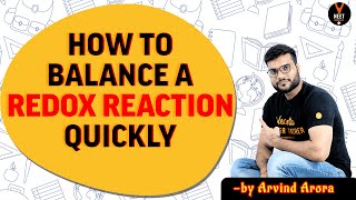 Balancing Redox Reactions Class 11 in Hindi  NEET Chemistry  NEET 2020 Preparation  Arvind Arora [upl. by Clute]