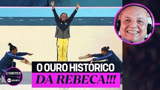 REBECA ANDRADE DO BRASIL ANDRÉ HENNING PAROU TUDO E REAGIU AO OURO ESPETACULAR DA NOSSA GINASTA [upl. by Eirok316]