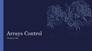 CSC111  111 عال  Chapter6 Arrays  المصفوفات [upl. by Sedlik]