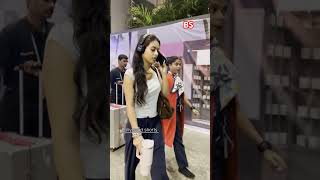 Nysa Devgan spotted at airport bollywood bollywoodactor explorepage fashion [upl. by Etnad]