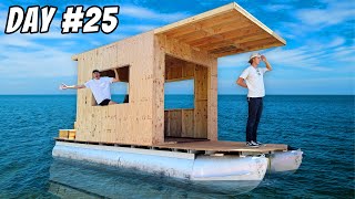 Turning Old Pontoon Boat into a Homemade House Boat [upl. by Lleinad316]