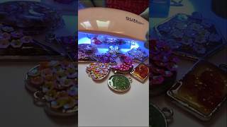 🍁Resin Pendants Under UV Light🍁resinarttrendingviralshortmillionviewsresinpendantssupport [upl. by Irakab]