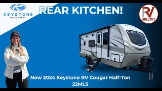 Beautiful Couples Coach New 2024 Keystone RV Cougar Half Ton 22MLS [upl. by Claudian663]