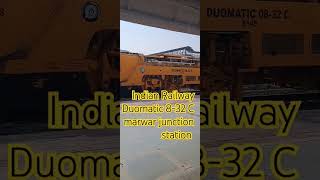 indian railway Duomatic 832 C Marwar junction station Viral short like subscribe [upl. by Natsud]