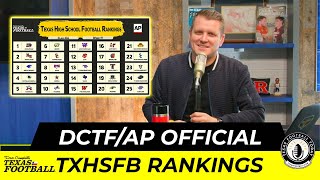 DCTFAP Official TXHSFB Rankings  Texas Football Today [upl. by Fidelis]