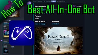 How to set up the best allinone Free Games On Steam bot for discord  Discord Bot Tutorial [upl. by Conner]