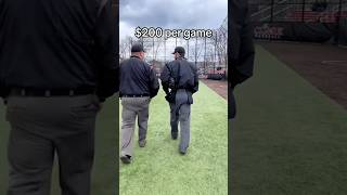 How much D3 umpires get paid 💰baseball [upl. by Annuahsal]