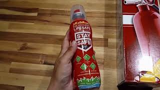 Honest Review of Fire Extinguisher StaySafe All in 1 Portable Fire Extinguisher by LifeSafe Technol [upl. by Hepzi]