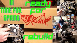 Grasshopper zero turn Kohler twin cylinder CH25S engine rebuild valves rings and other stuff PART1 [upl. by Giustina]