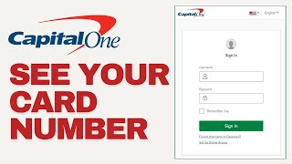 How To See Your Card Number On Capital One App 2024 [upl. by Recneps]