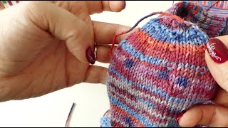 2 Socken gleichzeitig stricken  die Sternchenspitze [upl. by Wilma]