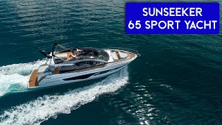 39M  2023 Sunseeker 65 Sport Luxury Yacht Walkthrough [upl. by Gustie900]