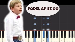 Yodeling Walmart Kid Sings Lovesick Blues  Piano Cover Remix [upl. by Yrrok]