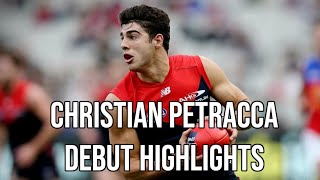 Christian Petracca AFL Debut Highlights [upl. by Croydon]