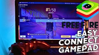 How To Add Gamepad Joystick In Bluestacks 10 Using X360ce Controller Emulator  Free Fire Gameplay [upl. by Albemarle]