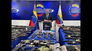 Diosdado Cabello 400 fusiles y armas decomisadas agentes de EEUU españoles y checos detenidos [upl. by Bohlin]