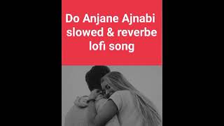 Do anjane ajnabi  slowedreverb full audio songmusiclover [upl. by Anilat558]