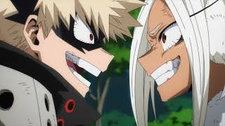 Mirko and Bakugou arguing and fighting  MHA season 7 Episode 7 English Dub [upl. by Grefe]