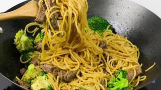 Beef Broccoli Noodle Stir Fry [upl. by Hairem]