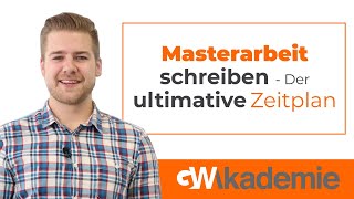 Masterarbeit schreiben  Der ultimative Zeitplan [upl. by Reggi]