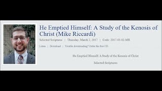 Kenosis Doctrine and Historical Survey of Christological Heresy [upl. by Haleeuqa]