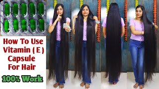 Vitamin E Capsule Benefits For LONG HAIR 🤫🔥 How To Use Vitamin E Capsule for HAIR GROWTH amp SKIN [upl. by Rist]