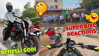 Finally Super Bike Se Ride le Hi Li😍Benelli 600i crazy sound reaction🤯motovlog benelli600i [upl. by Staten]