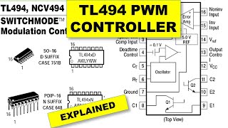 319 TL494 PWM IC Datasheet Function Explained [upl. by Holofernes]