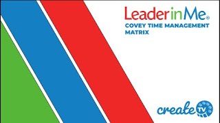 Covey Time Management Matrix [upl. by Lemrahc]