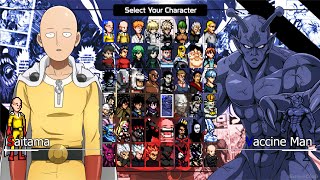 One Punch Man Mugen V10  Saitama VS Vaccine Man  Gameplay [upl. by Aniratac]