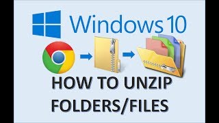 Windows 10  Unzip Files amp Folders  How to Extract a Zip File or Folder on MS Microsoft PC Explorer [upl. by Flavian]