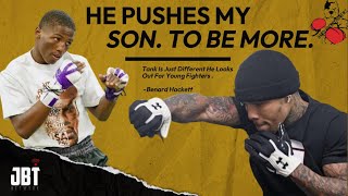 JALIL HACKETT DAD TELLS CRAZY STORY ABOUT HIS SON SPARRING TANK🦍😱 [upl. by Kared]