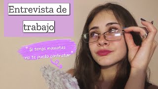 ASMR entrevista LABORAL  ASMR CASERO soft spoken [upl. by Raoul235]