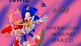 Sonic and Amy  Interactions in Games  part 2 [upl. by Shamrao]