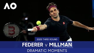 Roger Federers Epic 5th Set Tiebreak  Federer v Millman  Australian Open 2020 Third Round [upl. by Tandi79]